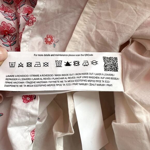 Original Marines girl's dress floral pink white 3 4 years old cotton CL1 - Picture 4 of 5